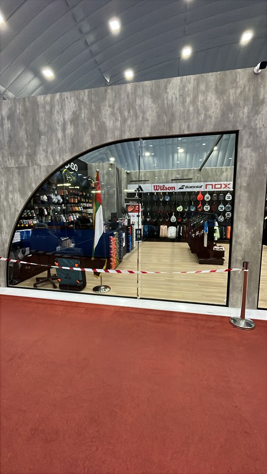 Sports Retail Glass Storefront