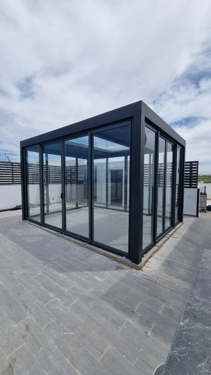 Contemporary Glass Pergola
