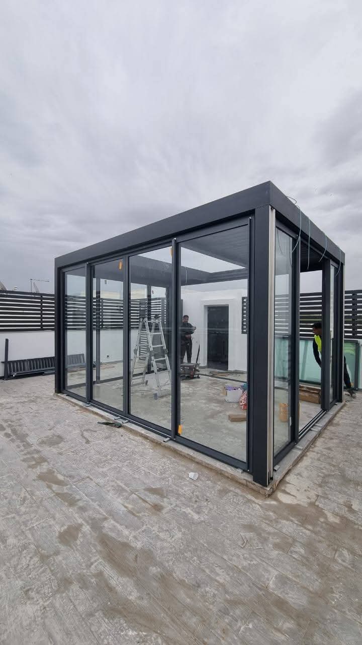Modern Pergola Enclosure